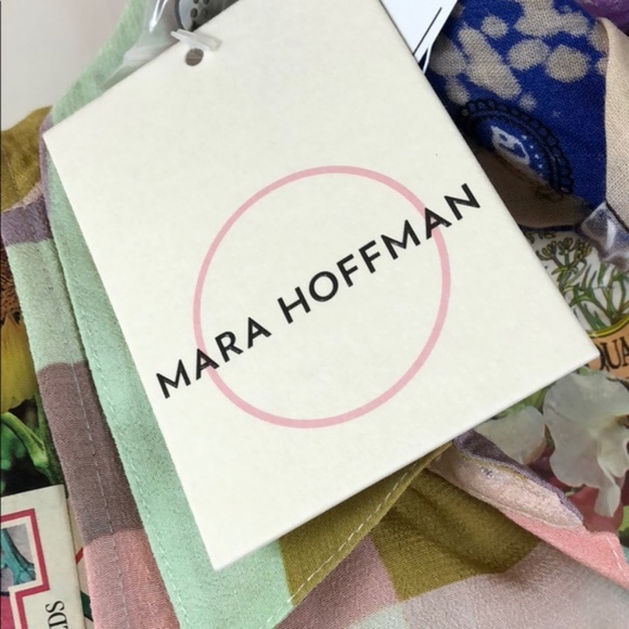 SALE Mara Hoffman Flag Stripe Button Down Gridded - Picture 7 of 8